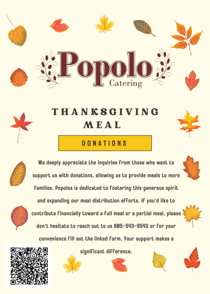 Popolo Catering Thanksgiving Meals Update