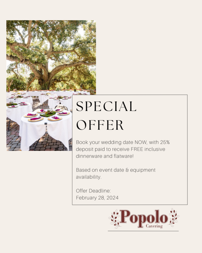 Popolo Catering Winter Booking Special